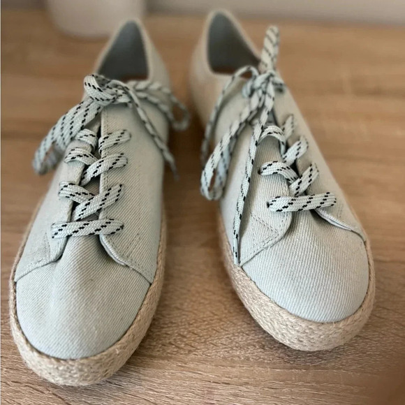 MADDEN GIRL Cannes Flatform Lace-Up Espadrille Sneakers Size 8 - Picture 4 of 8